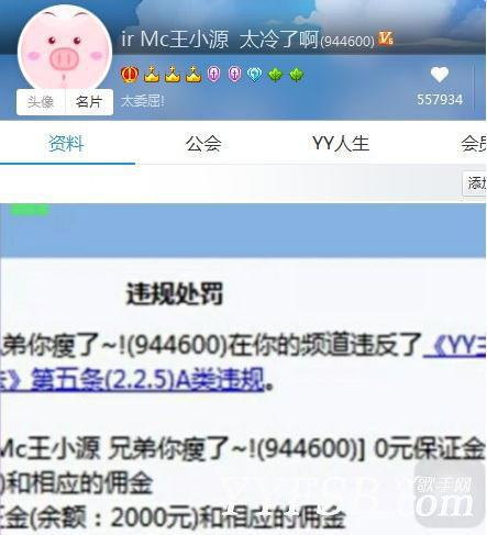 王小源大战YY黑客被误封A类