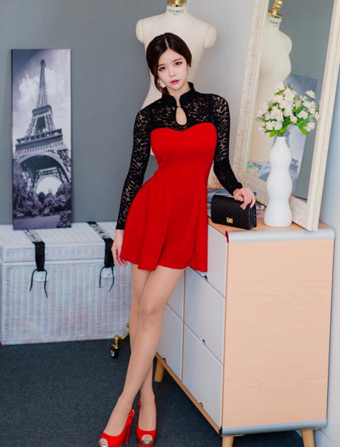 韩国女主播尹素婉早期写真，尹素婉职业装写真壁纸，这身材太完美了