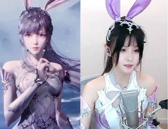 斗鱼阿冷直播送小惊喜，COS小舞大方秀美腿，粉丝直呼太美建议多安排