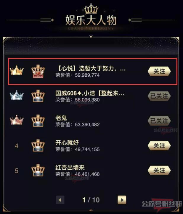 YY2021年度盛典个人赛前三名决赛,华矩安迪破亿票领跑,个人赛排名刷新