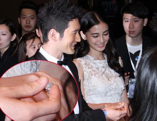 Angelababy玩自拍 背景成亮点泄露李晨霸道强吻陈赫（图）