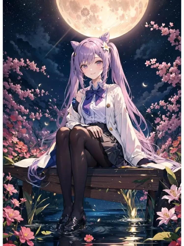 原神女角色刻晴没有遮挡无爱心图片壁纸
