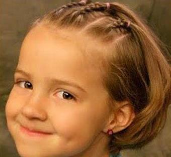 最近流行的小女孩短发发型，小女中童短发发型图片