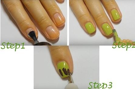 短指甲美甲教程：适合短指甲的美甲图案糖果色美甲