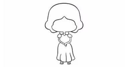 一步一步教画小公主 简单的小公主画一个美丽的公主