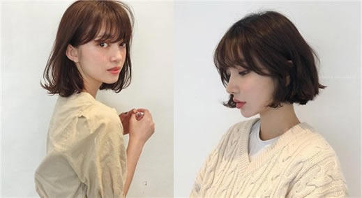 时尚发型2019短发流行图片：2019春季甜美减龄短发型