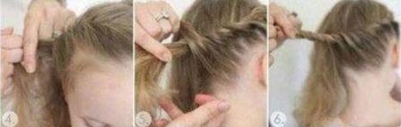 女小童短发发型编发，6岁儿童简单好看的扎发图片