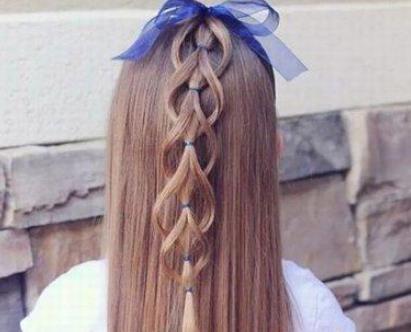 女小童短发发型编发，6岁儿童简单好看的扎发图片