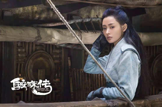 张天爱鲛珠传剧照：鲛珠传张天爱红裙魅惑（图）